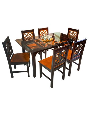 Dining Table six seated with 6 Chair WTDN-6086,WCDI-0086